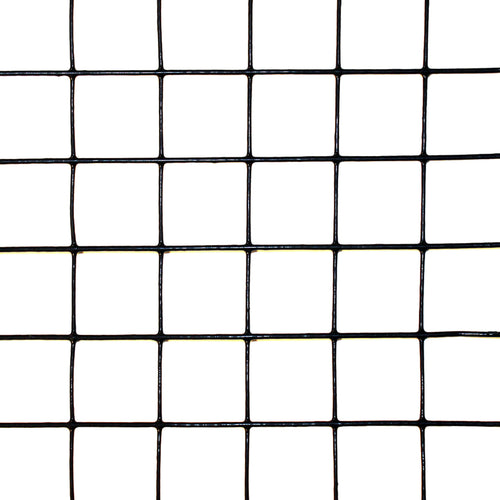 7' x 100' Welded Wire Fence-14 ga. galvanized steel core; 12 ga after Black PVC-Coating, 2" x 2" Mesh